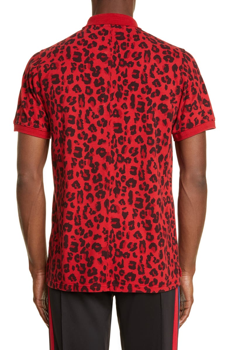 Ovadia & SONS Leopard Print Polo, Alternate, color, 