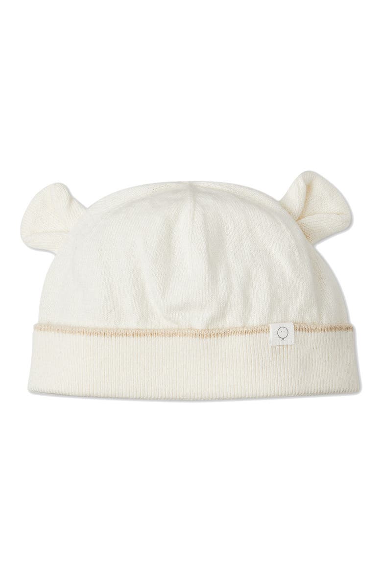 Footed Sweater Romper & Hat Set, Alternate, color, CREAM