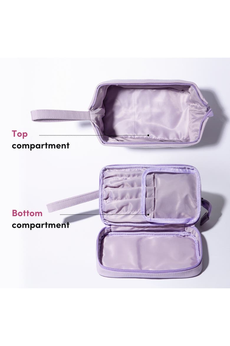 Macy Makeup Bag, Alternate, color, Purple