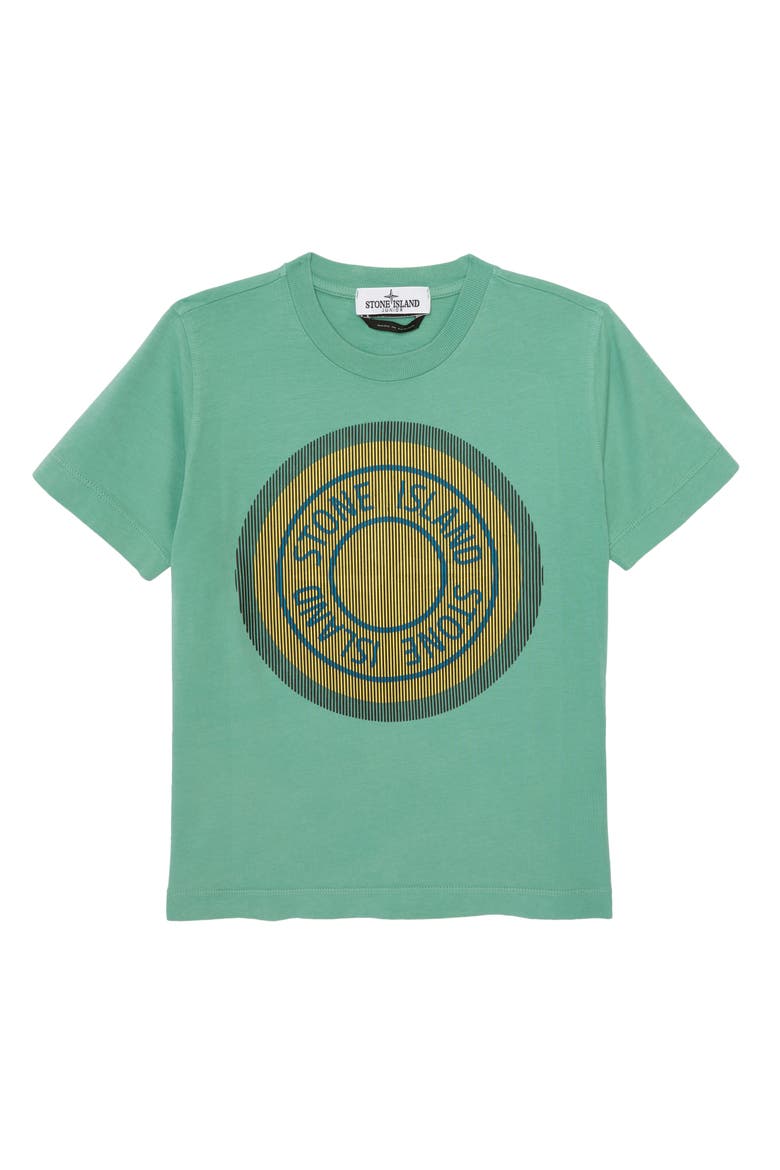 Kids' Logo Graphic Tee, Main, color, V0052 LIGHT GREEN