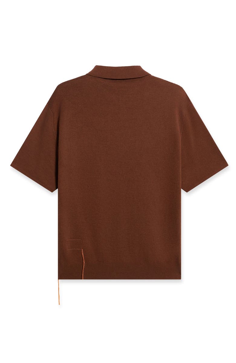 Fortela Laight 3/4 Zip Short Sleeve Polo, Alternate, color, Brown