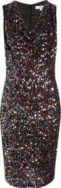 AREA STARS Sequin Sheath Dress