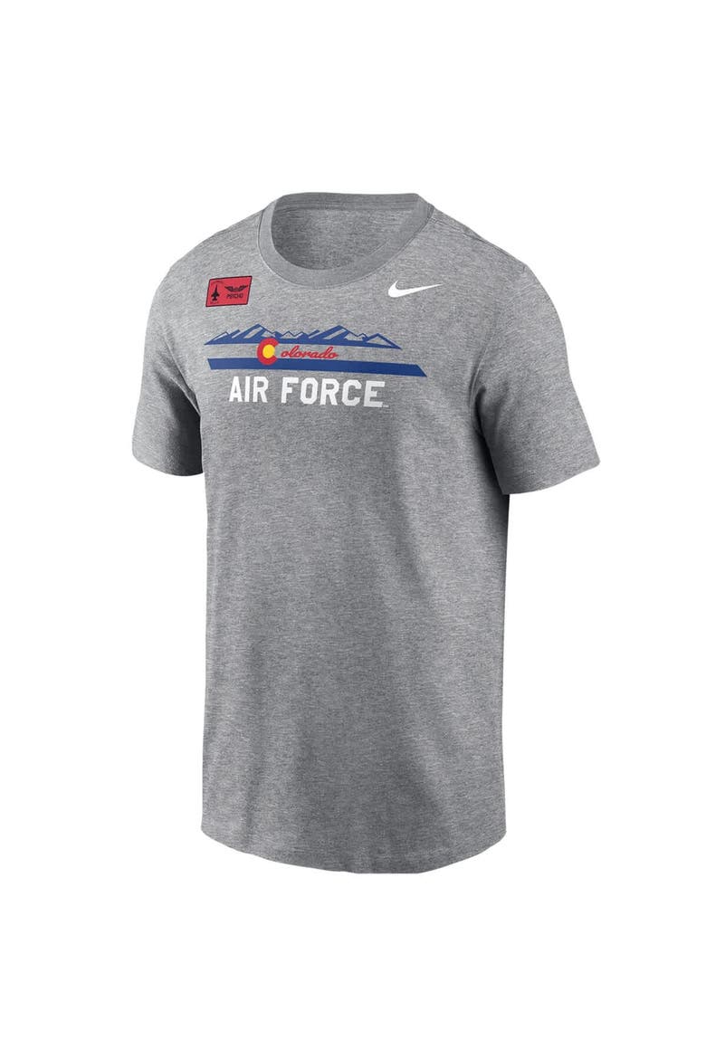 Men's Nike Gray Air Force Falcons APLS Fighting Falcon Collection Rivalry T-Shirt, Alternate, color, Gray