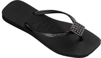 Slim Crystal Charm Flip Flop