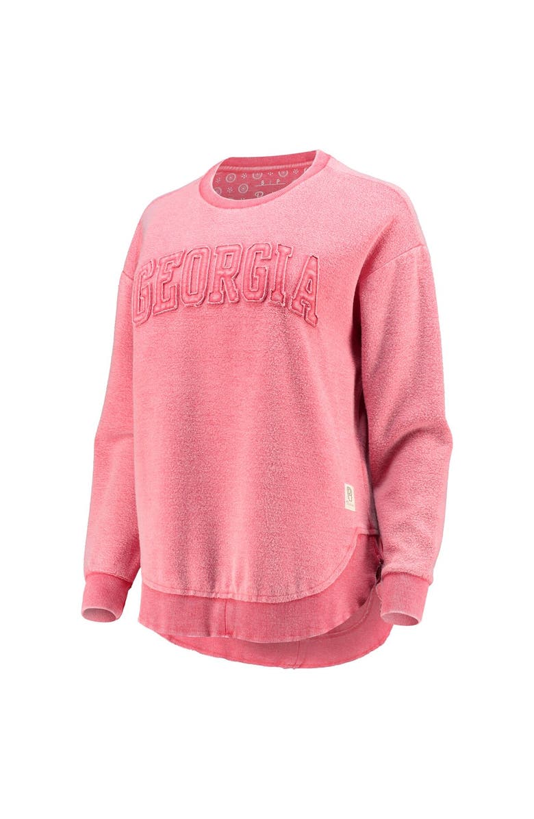 PRESSBOX Women's Pressbox Red Georgia Bulldogs Ponchoville Pullover Sweatshirt, Alternate, color, Red