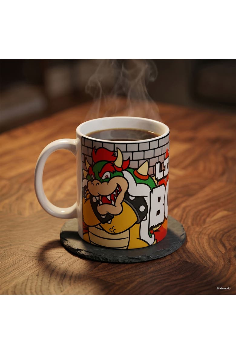 11 oz Super Mario Like a Boss Bowser Ceramic Mug, Alternate, color, White