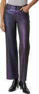 KUT from the Kloth Iridescent High Waist Ankle Wide Leg Jeans