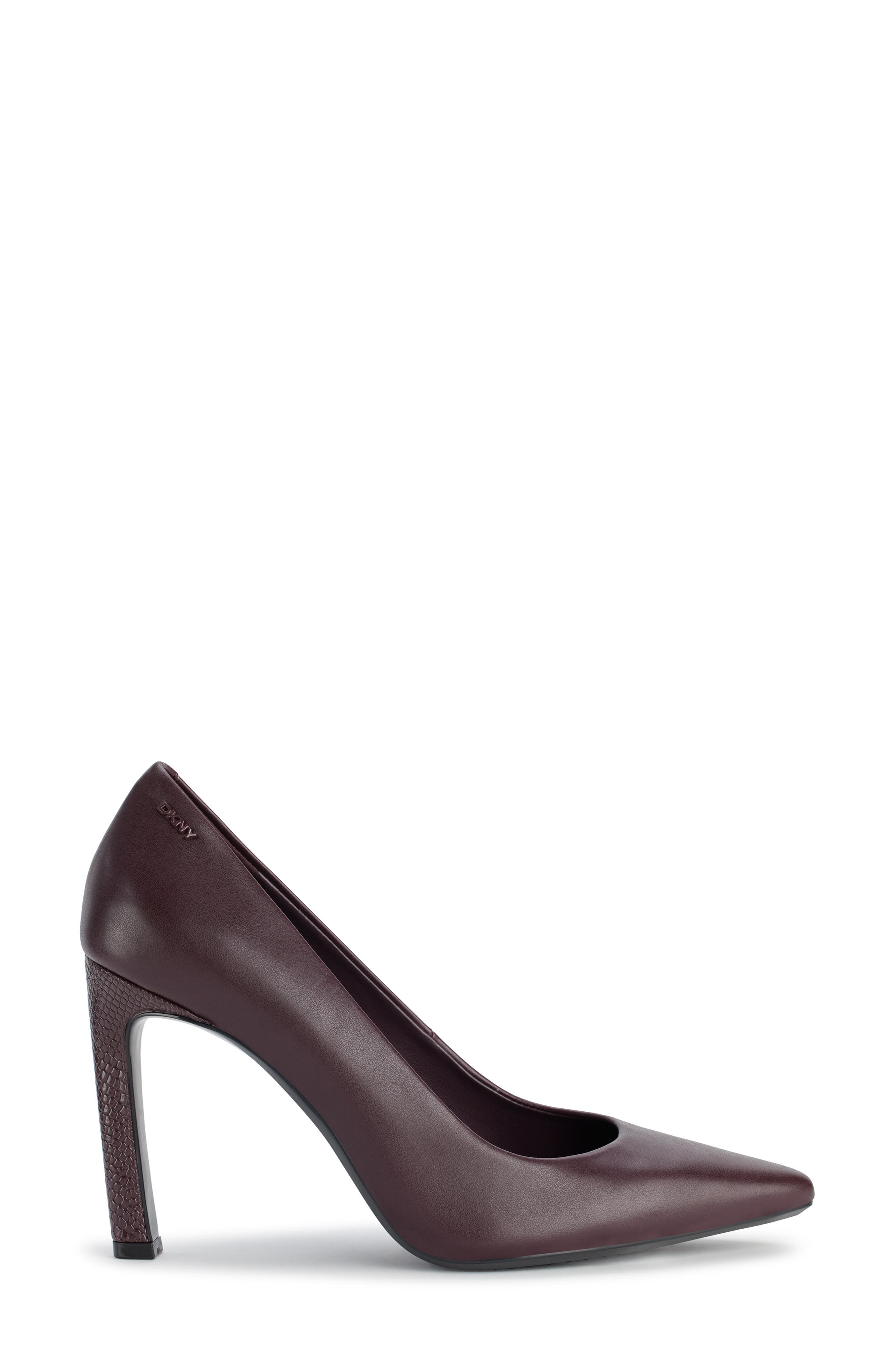 DKNY Chrystie Pointed Toe Pump, Alternate, color, Dark Cherr