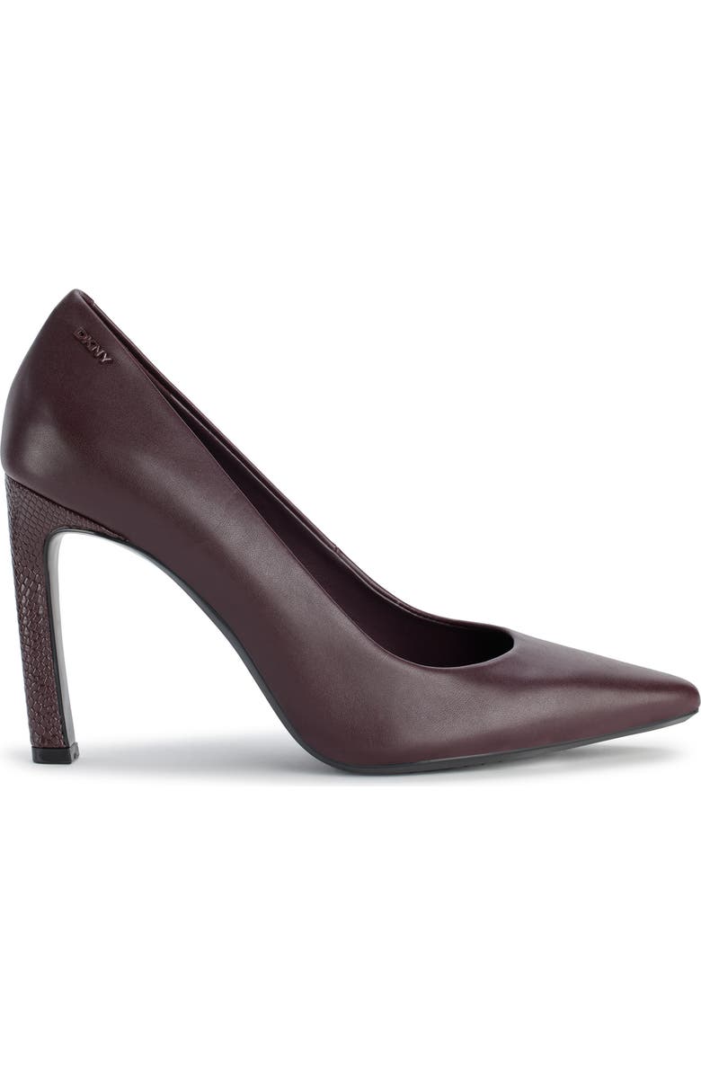 DKNY Chrystie Pointed Toe Pump, Alternate, color, Dark Cherr