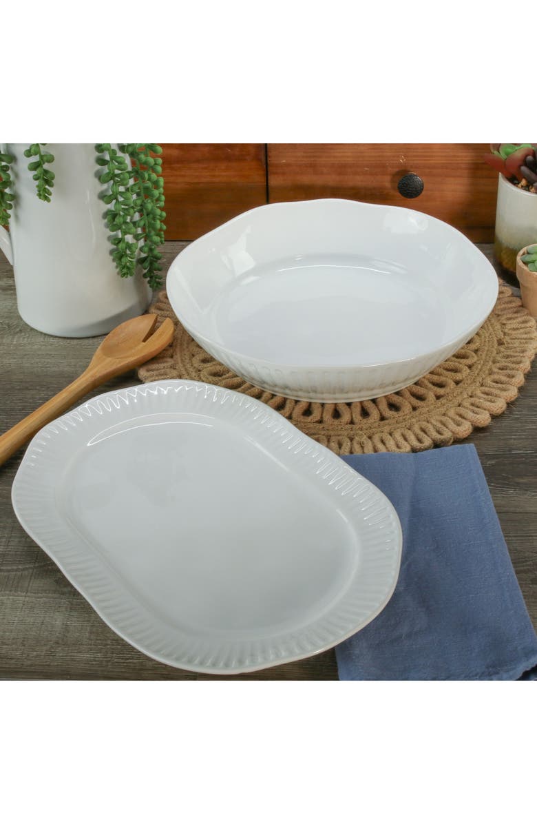 BIA Cordon Bleu 2-Piece Colonnade Serving Set, Alternate, color, White