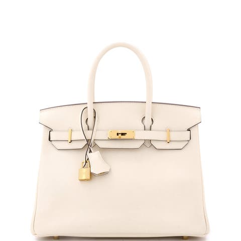 Birkin Handbag Light Epsom with Gold Hardware 30