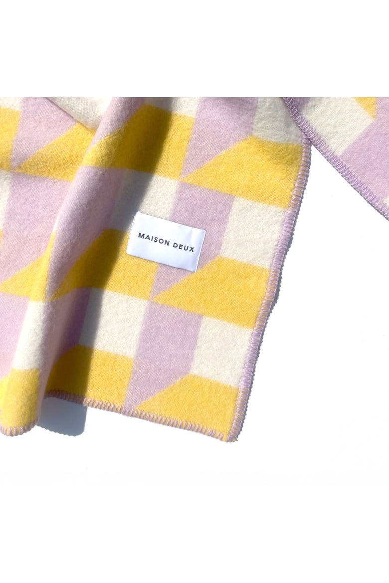 Cubics Blanket, Alternate, color, Light/Pastel Purple