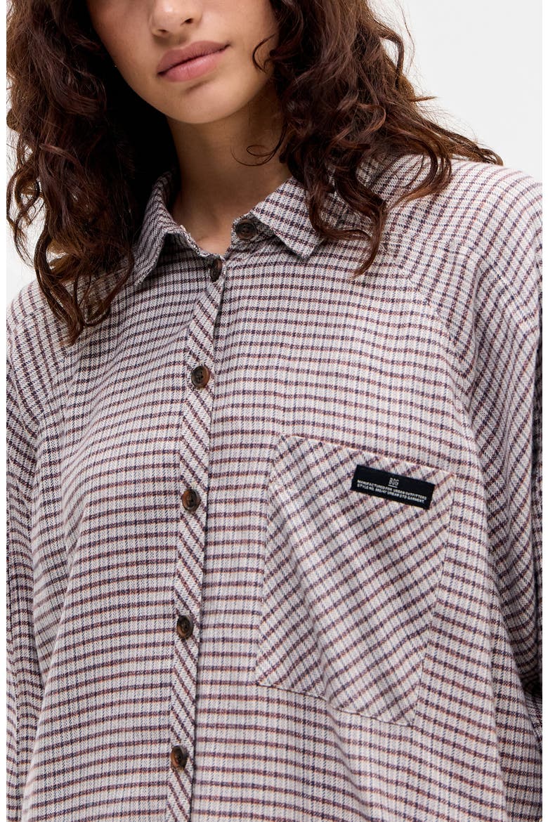 Brendan Check Oversize Button-Up Shirt (Women) | Nordstrom