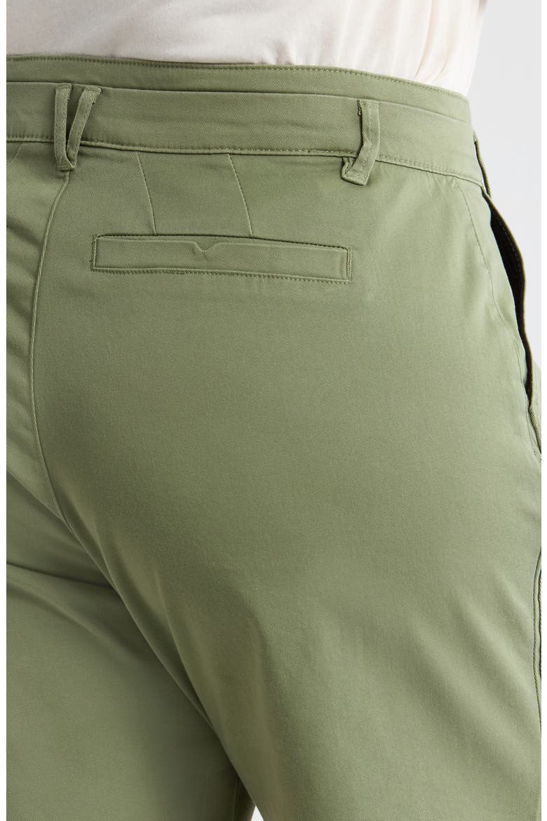Skyrise High Waist Bermuda Shorts, Alternate, color, BASIL
