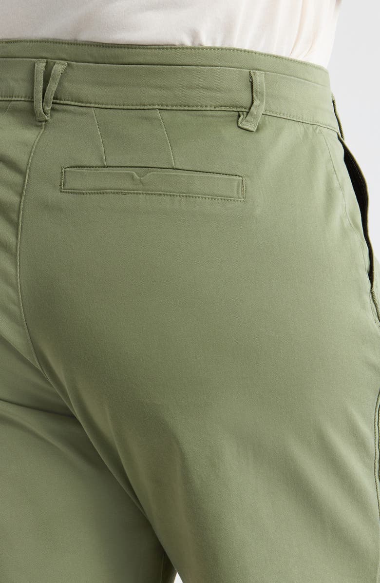 Wit & Wisdom Skyrise High Waist Bermuda Shorts, Alternate, color, Basil