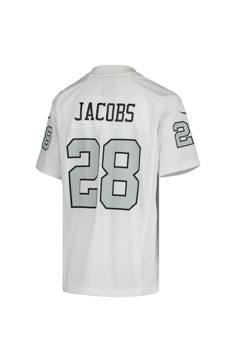 Nike Youth Nike Josh Jacobs White Las Vegas Raiders Color Rush Game Jersey, Alternate, color,