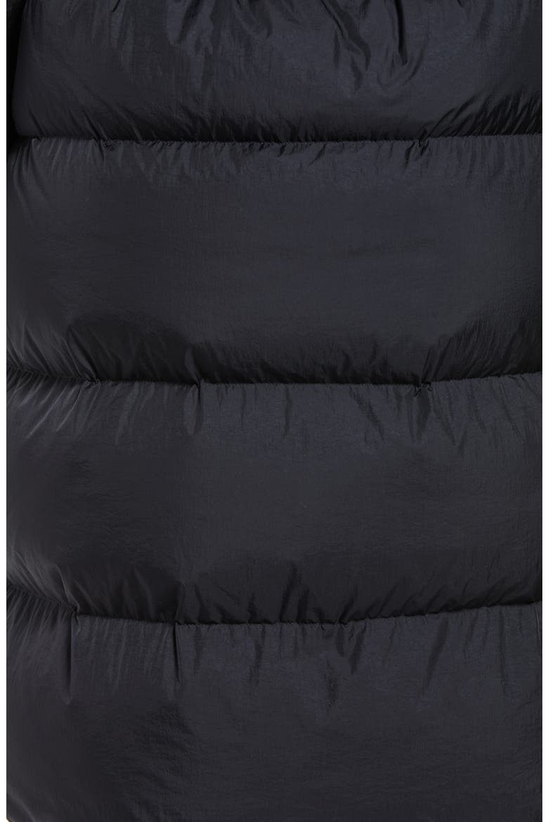 Ishani Down Quilted Puffer Coat, Alternate, color, BLACK