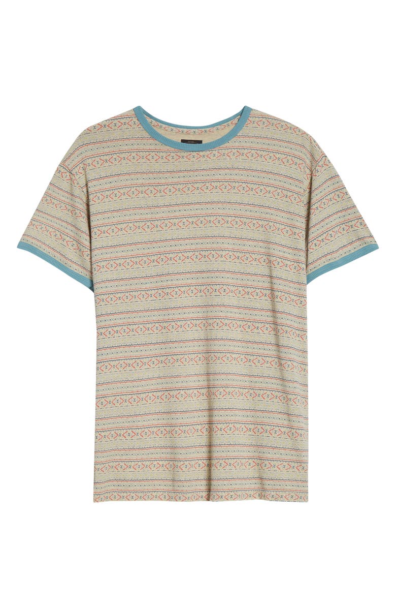 Double RL Southwestern Print Ringer T-Shirt, Alternate, color, Cream/ Multi