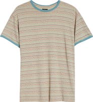 Double RL Southwestern Print Ringer T-Shirt