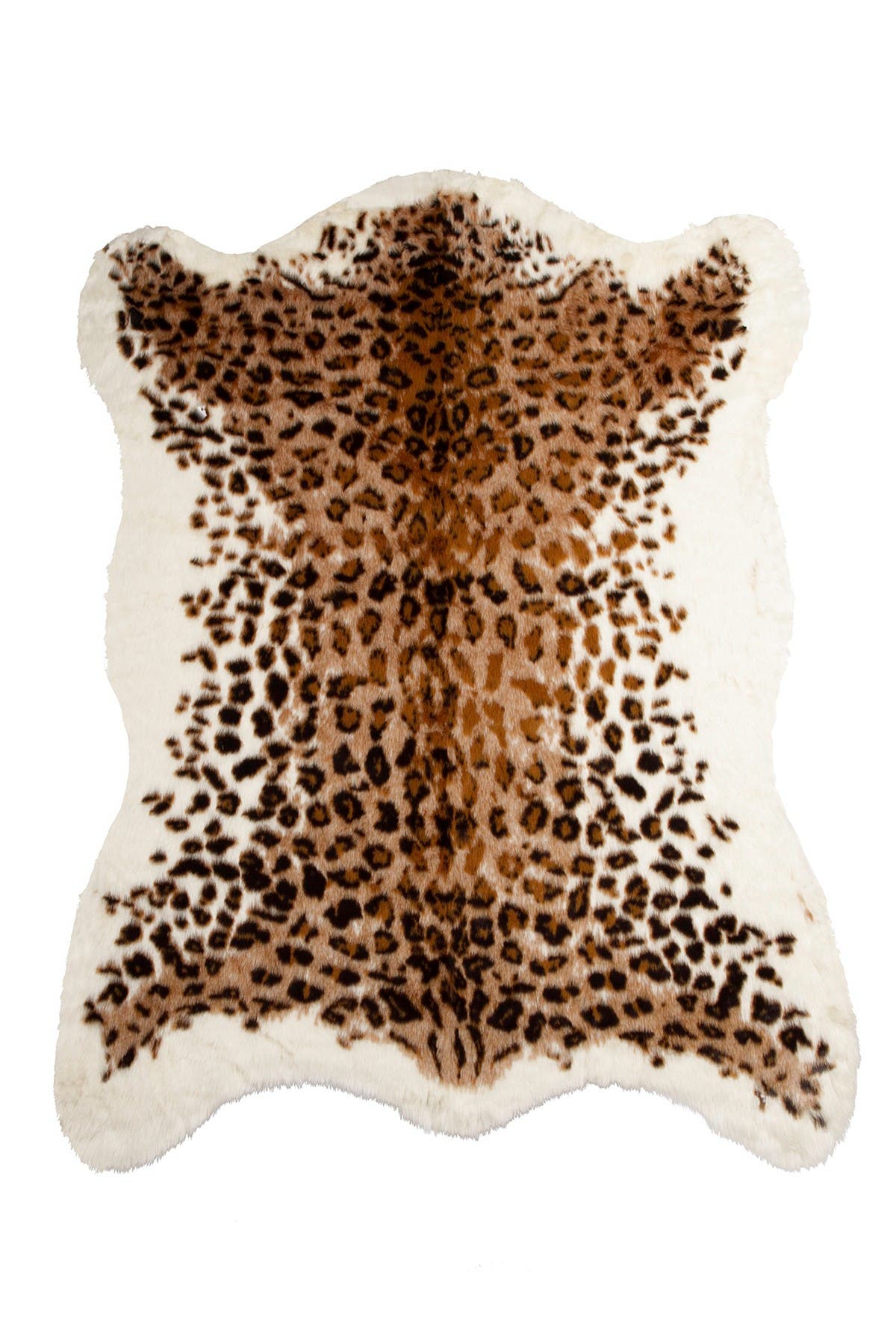 LUXE Faux Hide Area Rug/Throw - El Paso Leopard