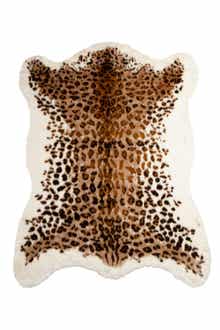 LUXE Faux Hide Area Rug/Throw - El Paso Leopard