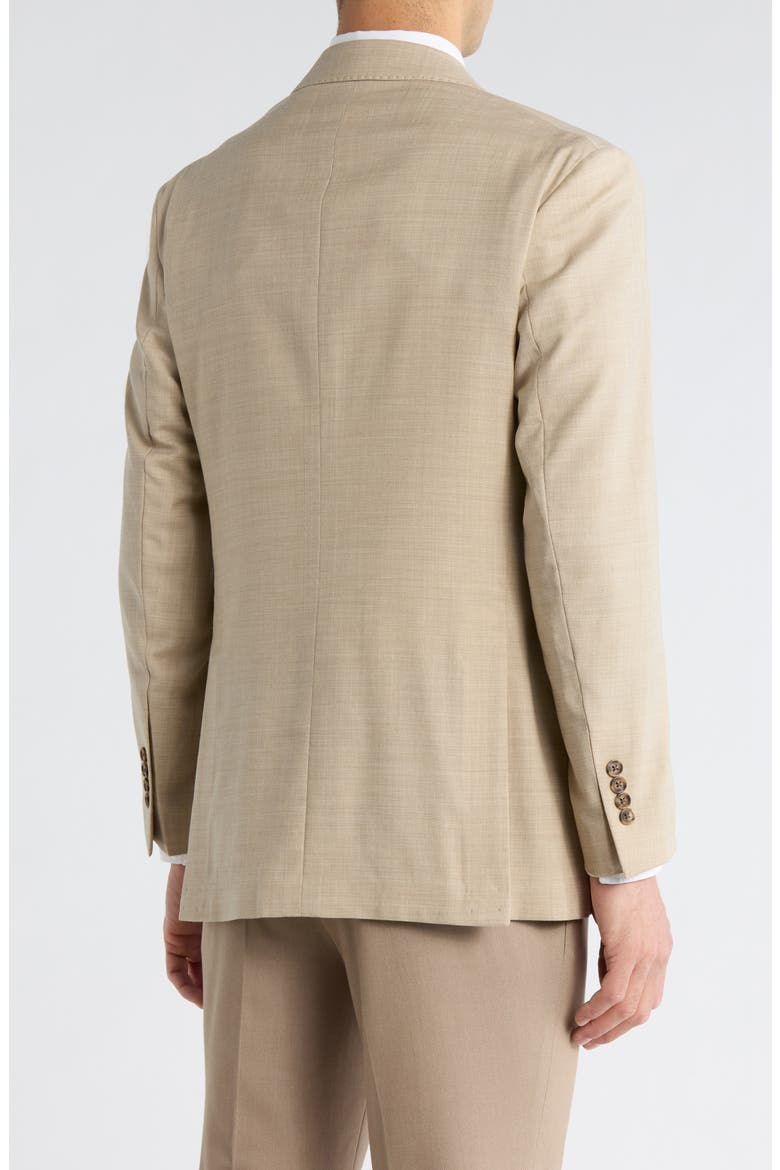 Stretch Wool Blazer, Alternate, color, BEIGE