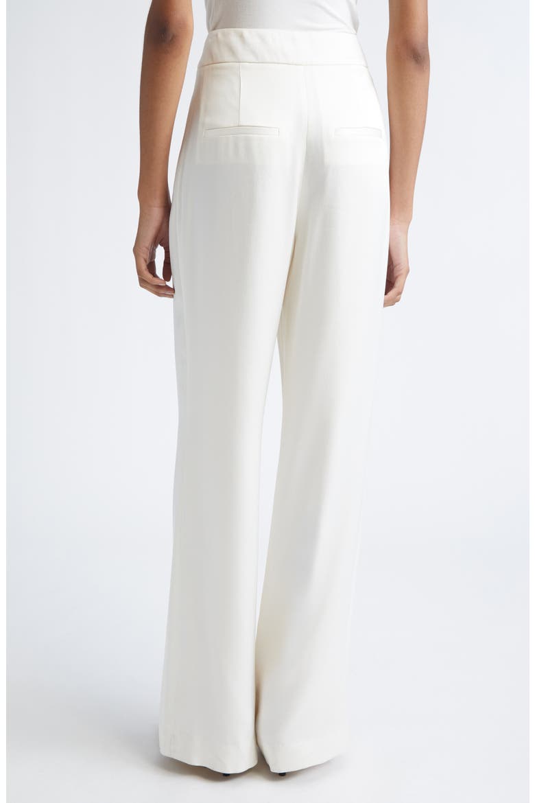 Robinne Crepe Back Satin Wide Leg Pants, Alternate, color, DOVE