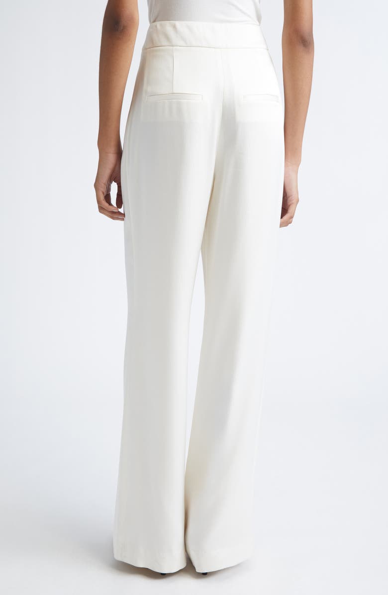 Veronica Beard Robinne Crepe Back Satin Wide Leg Pants, Alternate, color, Dove