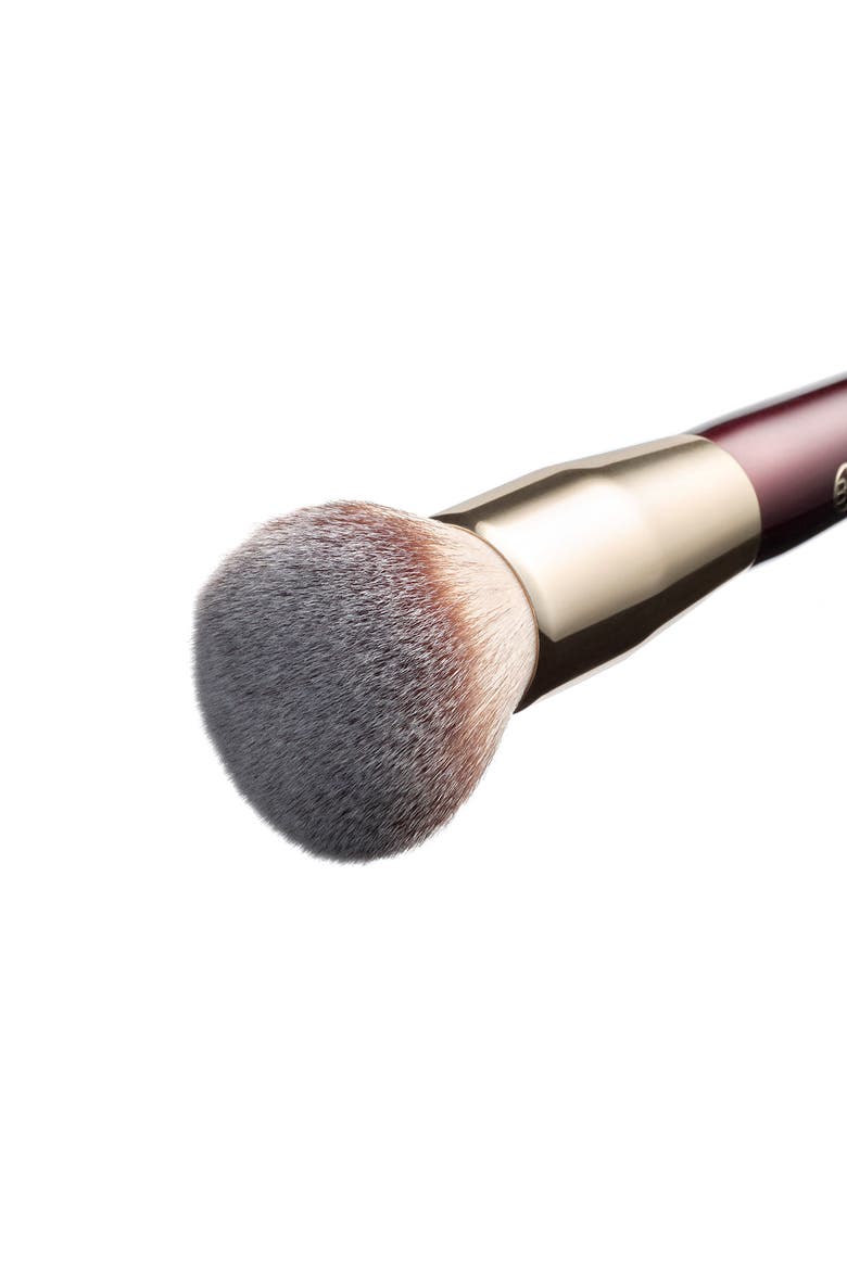 Large Buffer & Round Foundation Brush Set, Alternate, color, Burgundy