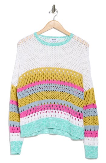 525 525 ARYA OPENWORK SWEATER 
