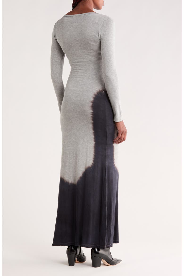 Long Sleeve Maxi Dress, Alternate, color, GREY