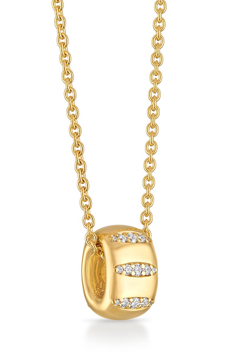 Veda Diamond Ring Necklace, Alternate, color, YELLOW GOLD
