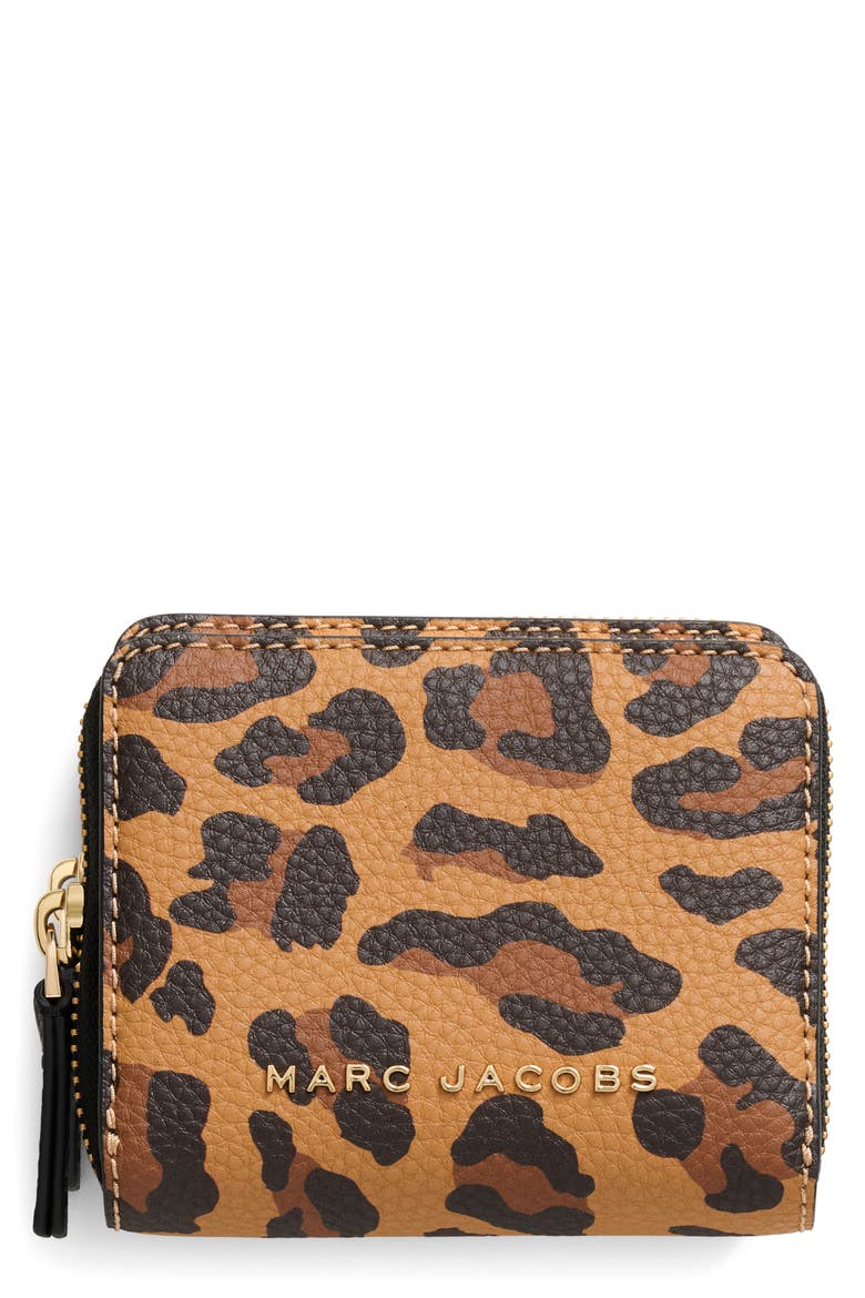 Groove Mini Leopard Print Wallet, Main, color, LEOPARD MULTI