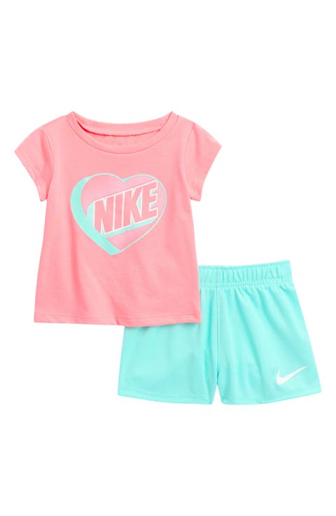 Logo Graphic T-Shirt & Mesh Shorts Set (Baby)