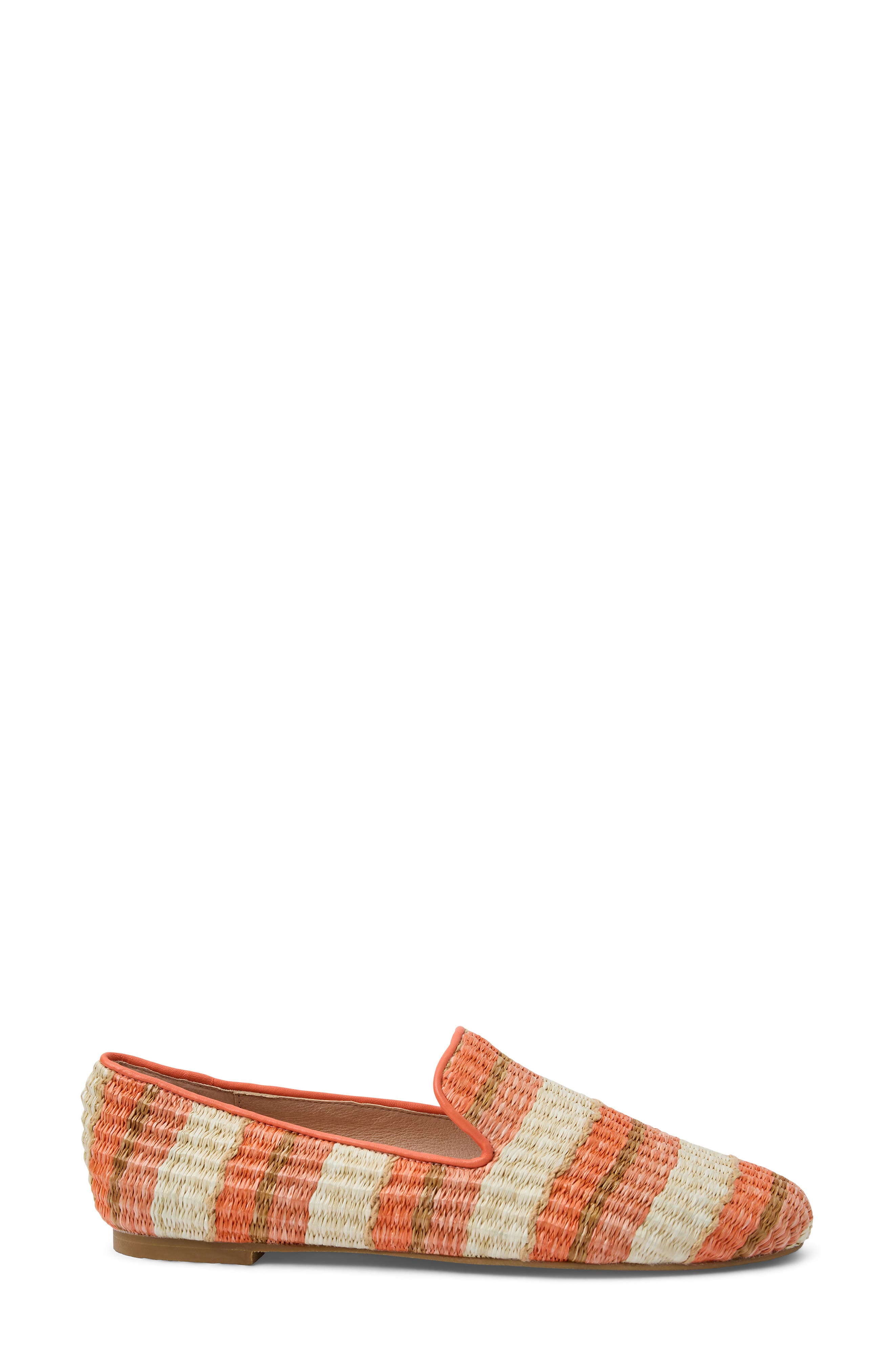 Bradley Raffia Loafer, Alternate, color, MELON STRIPE