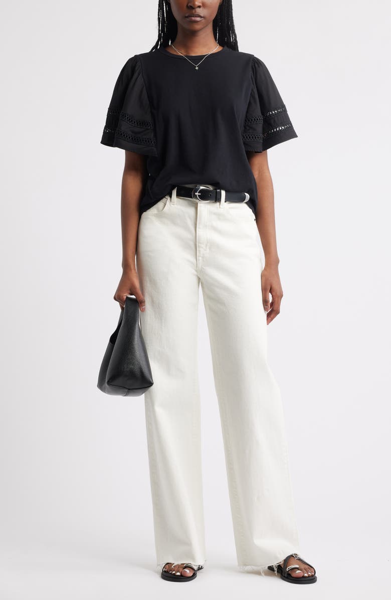 Treasure & Bond Mixed Media Top, Alternate, color, 