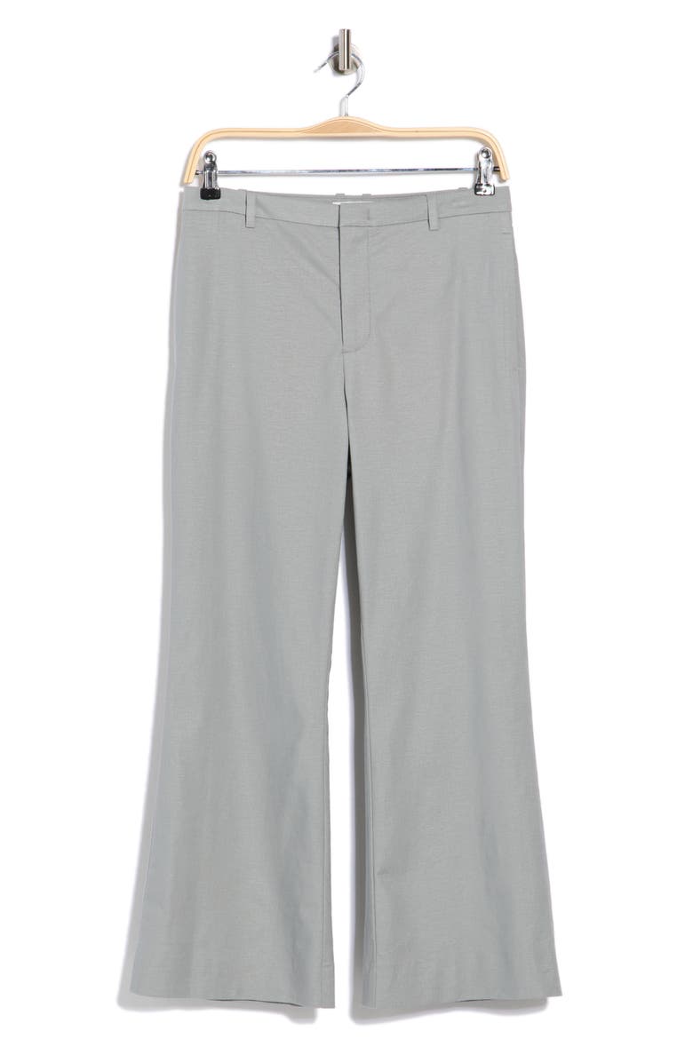 Cropped Flare Leg Pants, Alternate, color, SEA STONE