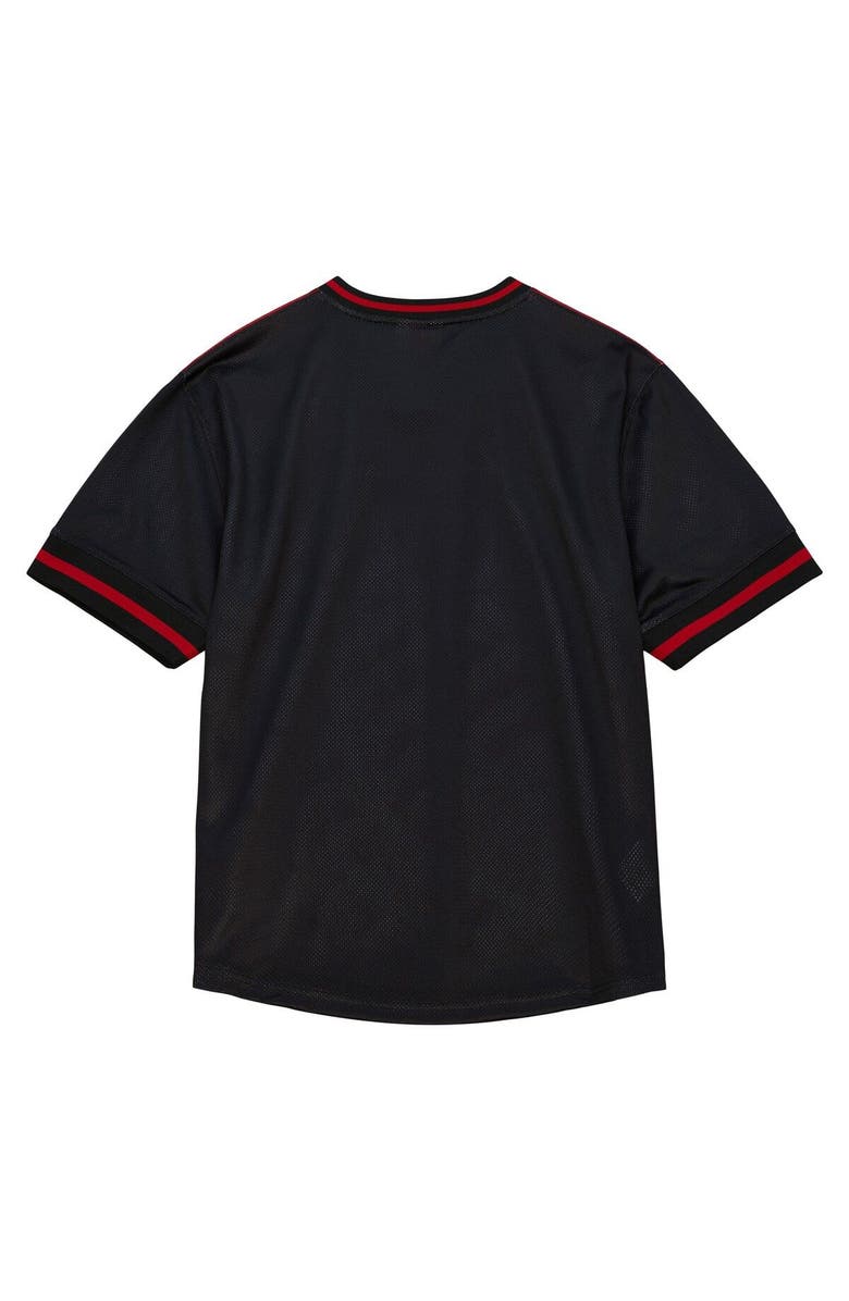 Mitchell & Ness Men's Mitchell & Ness Red Miami Heat Jumbotron 3.0 Mesh V-Neck T-Shirt, Alternate, color, Red