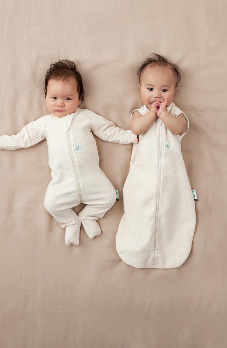 ergoPouch 1.0 TOG Long Sleeve Layering Romper, Alternate, color, Oatmeal Marle