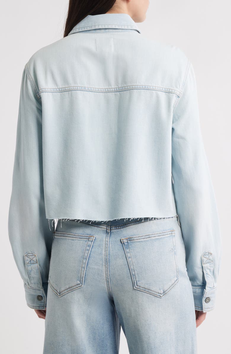 HIDDEN JEANS Classic Crop Denim Shirt Jacket, Alternate, color, Light Wash