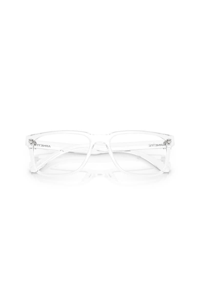ARNETTE 56mm Rectangle optical glasses, Alternate, color, Transparent