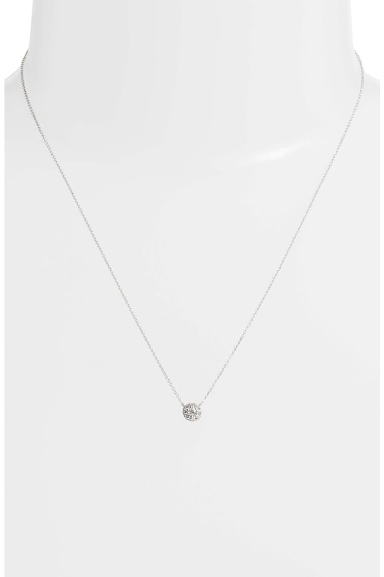 Ella Diamond Pendant Necklace (Nordstrom Exclusive), Alternate, color, WHITE GOLD