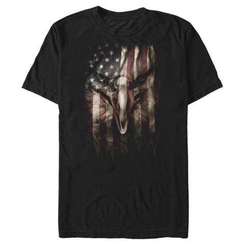 Men's Lost Gods American Flag Eagle  Graphic T-Shirt