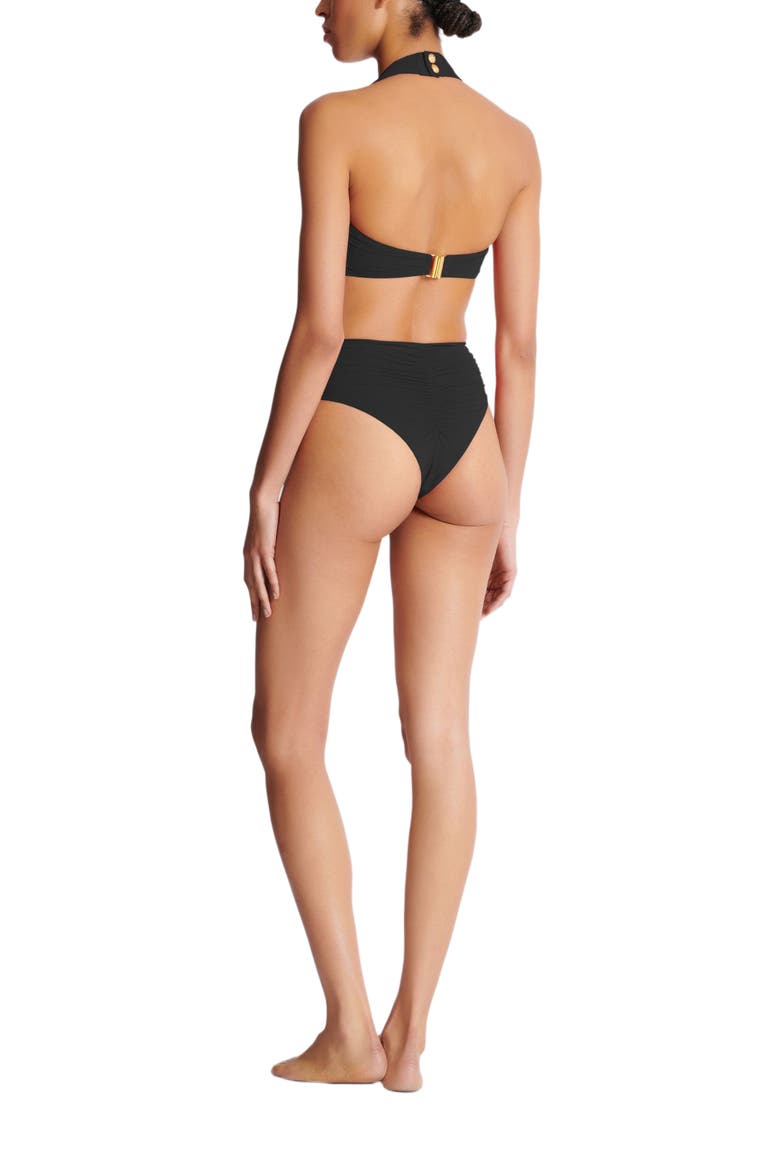 Plain Two-Piece Swimsuit, Alternate, color, Black