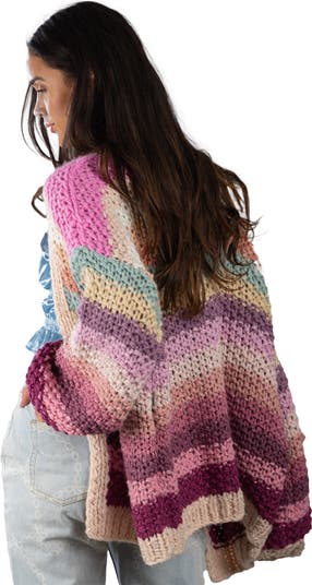 Mayflower Stripe Crochet Cardigan