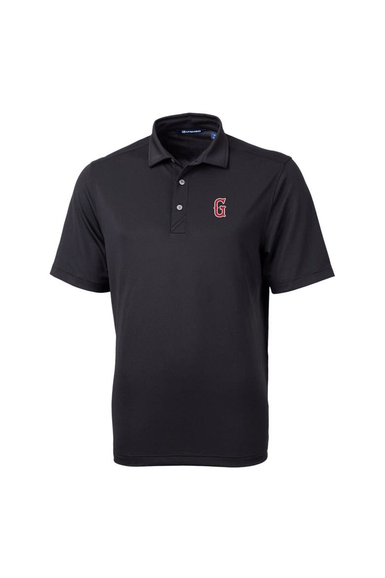 Men's Cutter & Buck Black Greenville Drive Virtue Eco Pique Recycled Polo, Alternate, color, Black