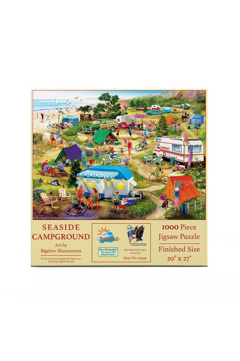 Seaside Campground 1000 piece Jigsaw Puzzle for Adults, Alternate, color, Multicolor