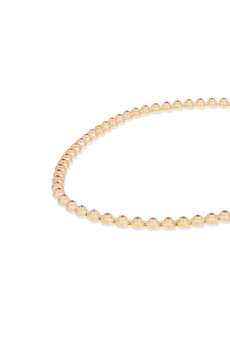 Campbell + Charlotte Evolve Link Necklace, Alternate, color, Sapphire-Gold