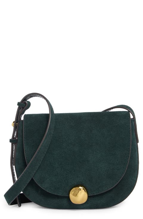 The Small Dakota Suede Saddle Bag