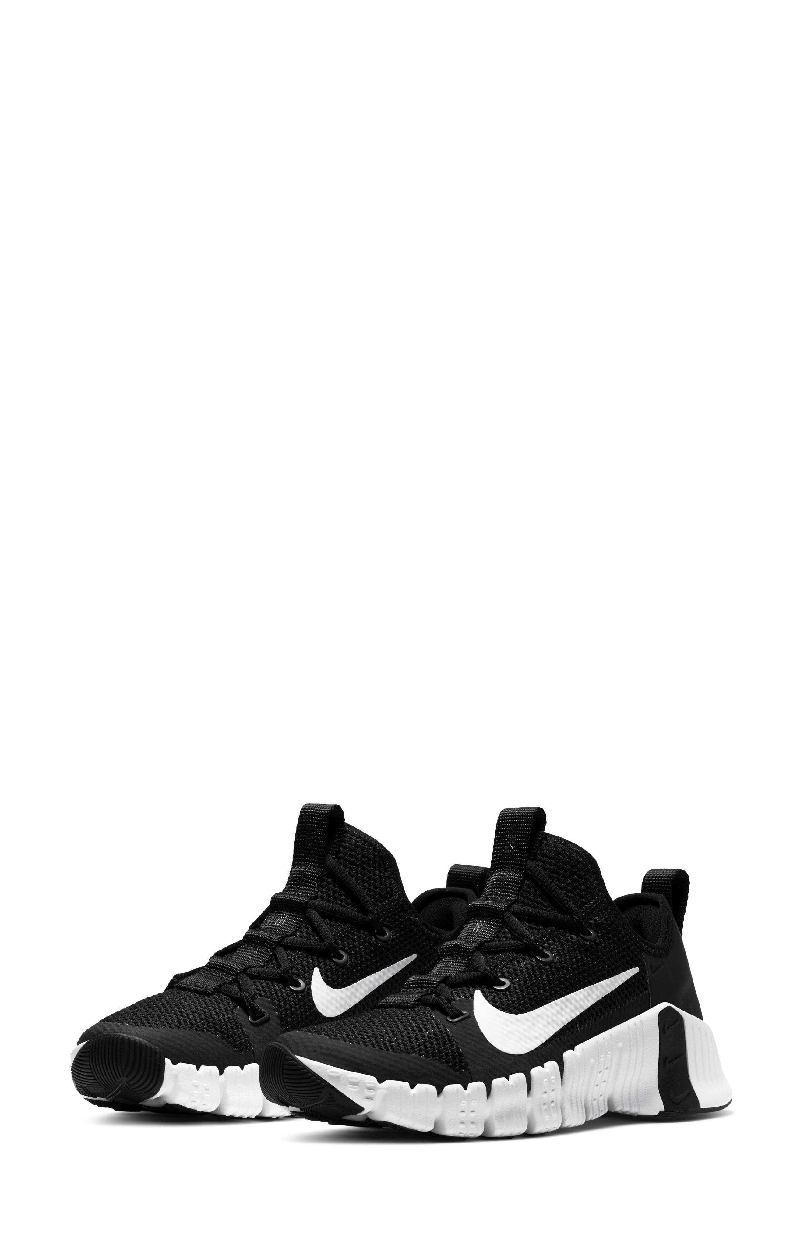 Free Metcon 3 Training Shoe, Main, color, BLACK/ WHITE/ VOLT